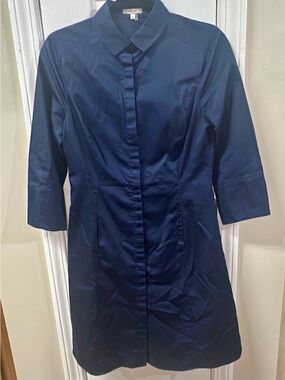Tyler Boe Navy Blue Women's Shirt Dress pit-pit 15 (mix46)